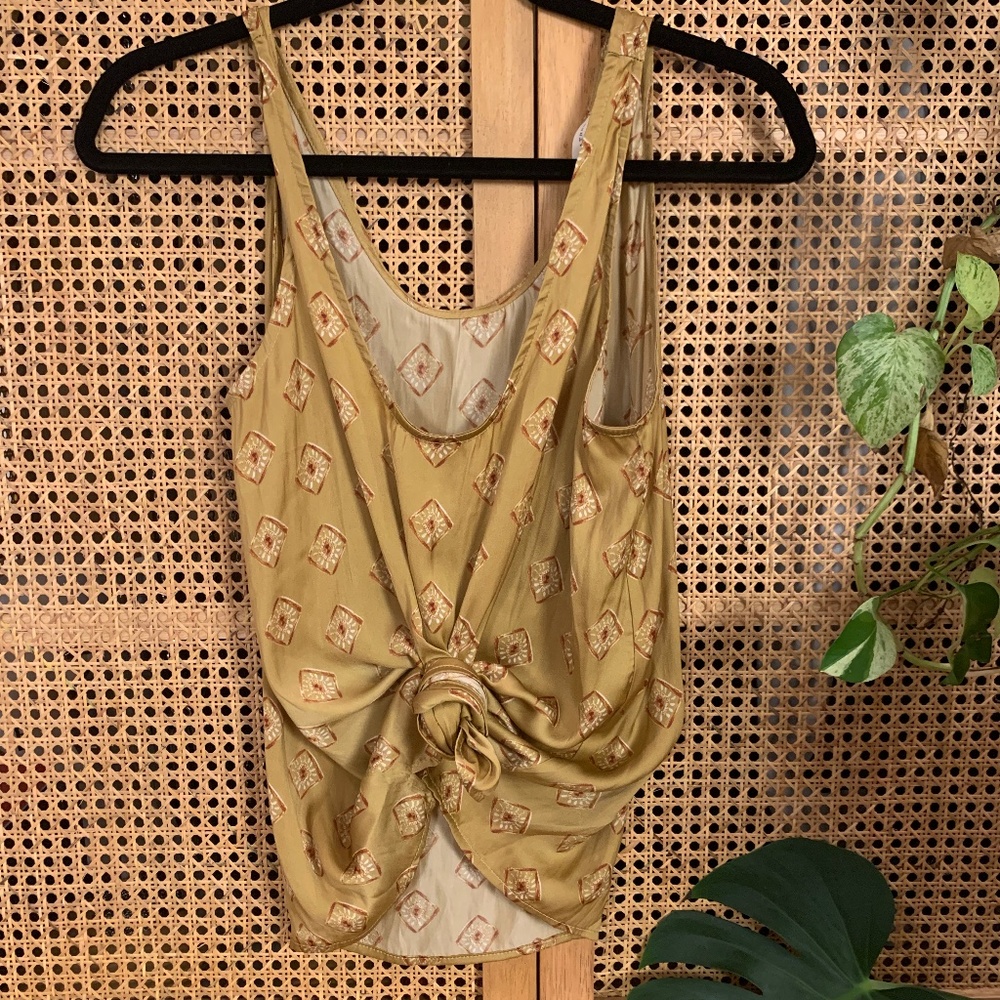 Grade & Gather Silk Boho Printed Top